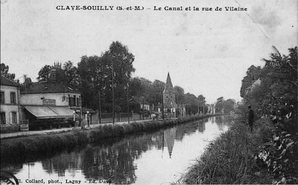 CLAYE-SOUILLY (S.-et-M.) — Le Canal et la rue de Vilaine